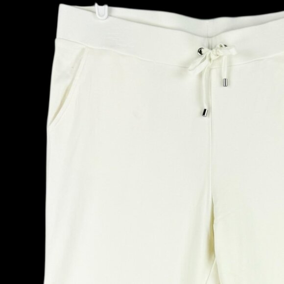 Croft & Barrow Women Straight Leg Pull-on Elastic/Drawstring Cream Pants Size L - Picture 5 of 11